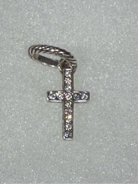 ⛪️ BRIGHTON Silver Crystal Cross Charm